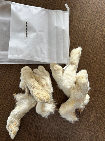 Gâteries - Pattes de lapin déshydratées (6) - La Doguerie ®